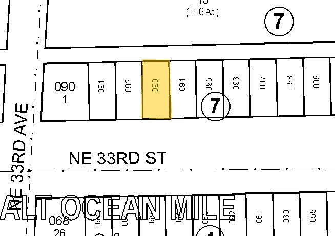 3321-3325 NE 33rd St, Fort Lauderdale, FL à vendre - Plan cadastral – Image 2 sur 6