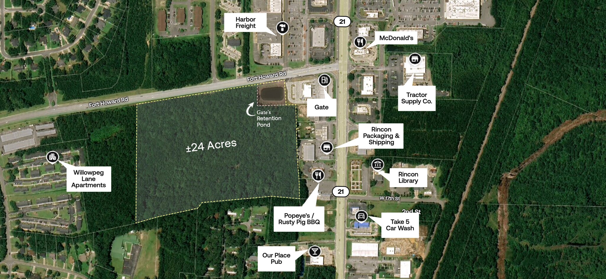 000 Fort Howard Rd, Rincon, GA à vendre Aérien– Image 1 sur 5