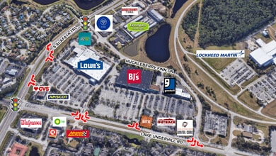 12200-12206 Lake Underhill Rd, Orlando, FL - Vue aérienne vue de carte