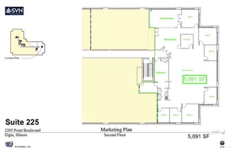 2205 Point Blvd, Elgin, IL à louer Plan d’étage– Image 1 sur 2