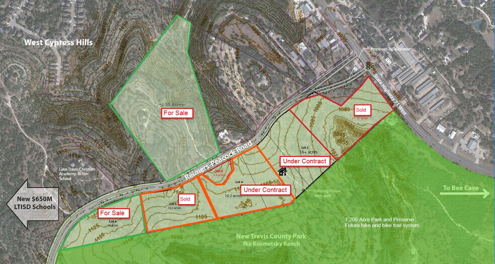 5408 Reimers Rd, Spicewood, TX à vendre - Plan cadastral – Image 1 sur 3