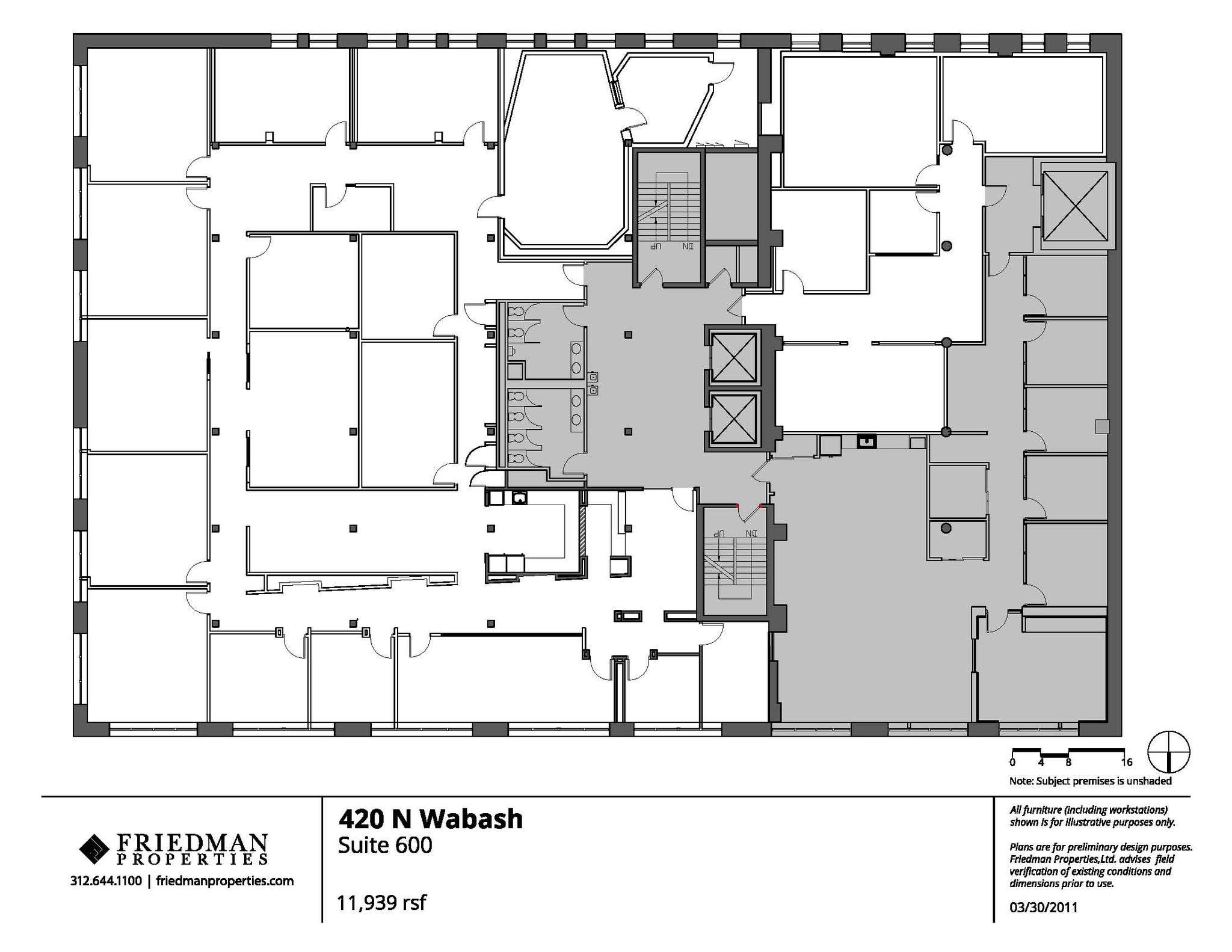 420 N Wabash Ave, Chicago, IL à louer Plan d’étage– Image 1 sur 1