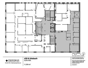 420 N Wabash Ave, Chicago, IL à louer Plan d’étage– Image 1 sur 1