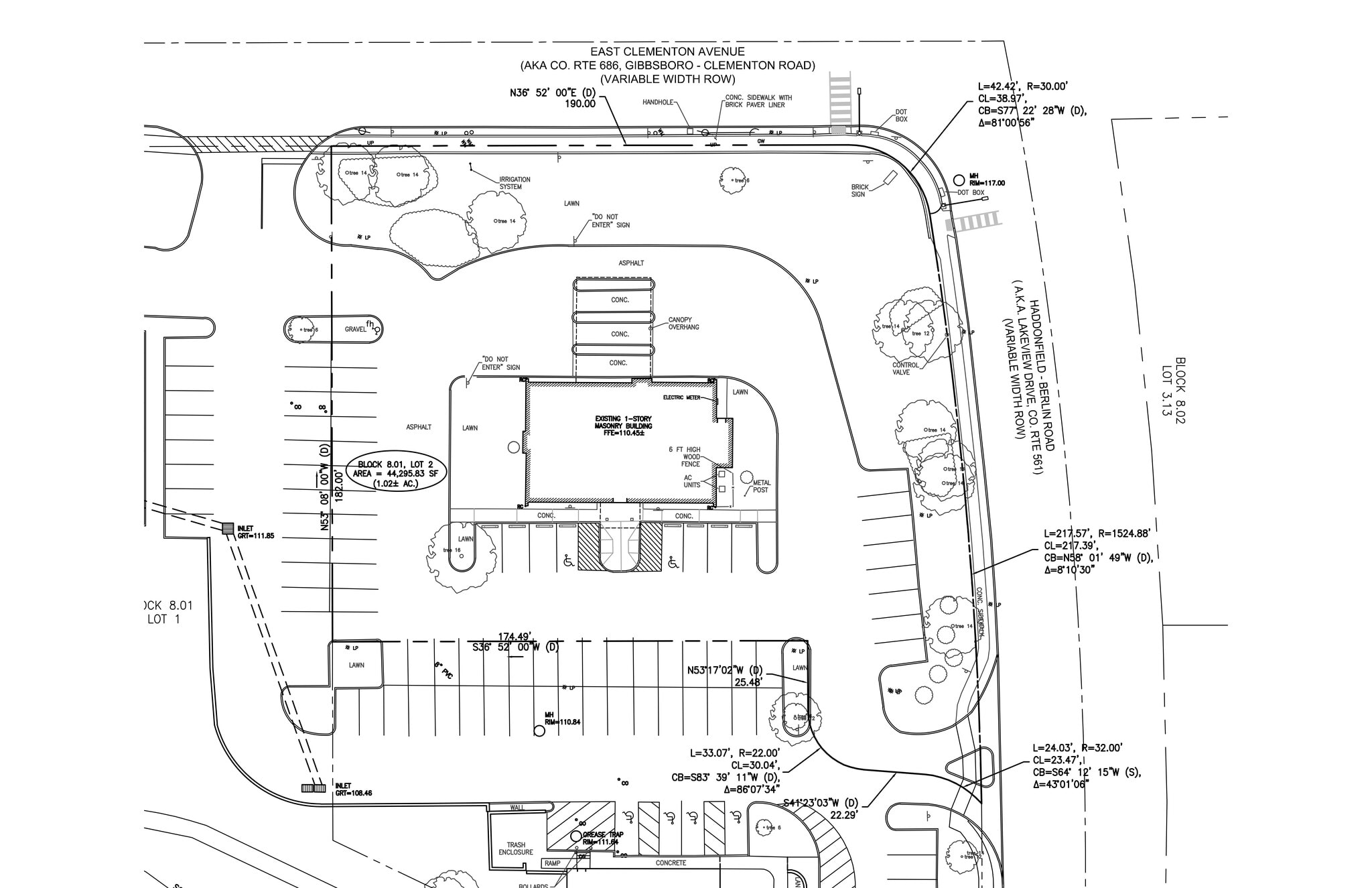 50 E Clementon Rd, Gibbsboro, NJ à louer Plan de site– Image 1 sur 1