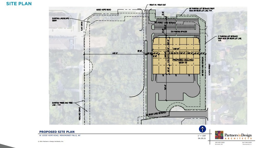 124th & Good Hope, Menomonee Falls, WI à louer - Plan de site – Image 2 sur 2