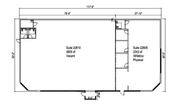 22606-22610 Northline Rd, Taylor, MI à louer Plan d’étage– Image 1 sur 1