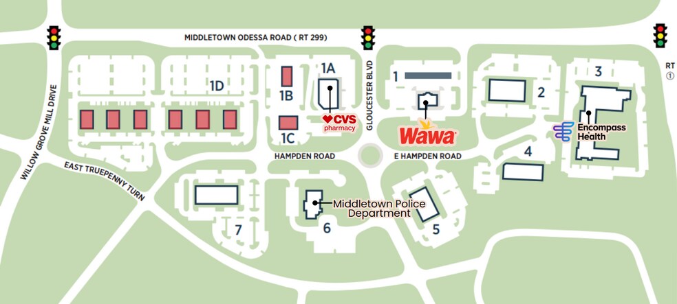 1 Middletown Odessa Rd, Middletown, DE à louer - Plan de site – Image 2 sur 10