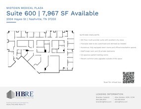 2004 Hayes St, Nashville, TN à louer Plan de site– Image 1 sur 1
