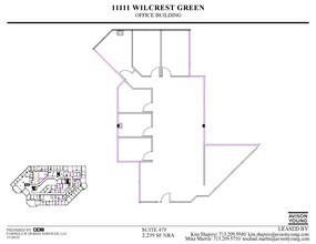 11111 Wilcrest Green Dr, Houston, TX à louer Plan d’étage– Image 1 sur 1