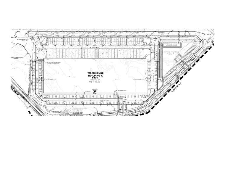 301 Earls Rd, Middle River, MD à louer - Plan de site – Image 1 sur 2