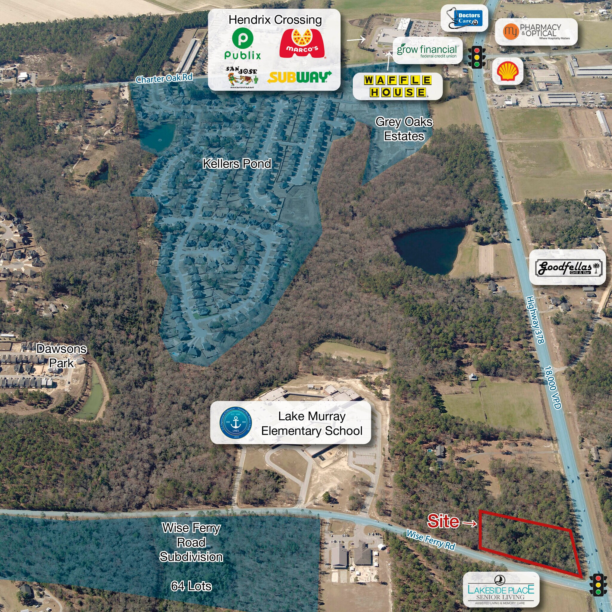 Highway 378 & Wise Ferry Road, Lexington, SC à vendre Photo principale– Image 1 sur 2