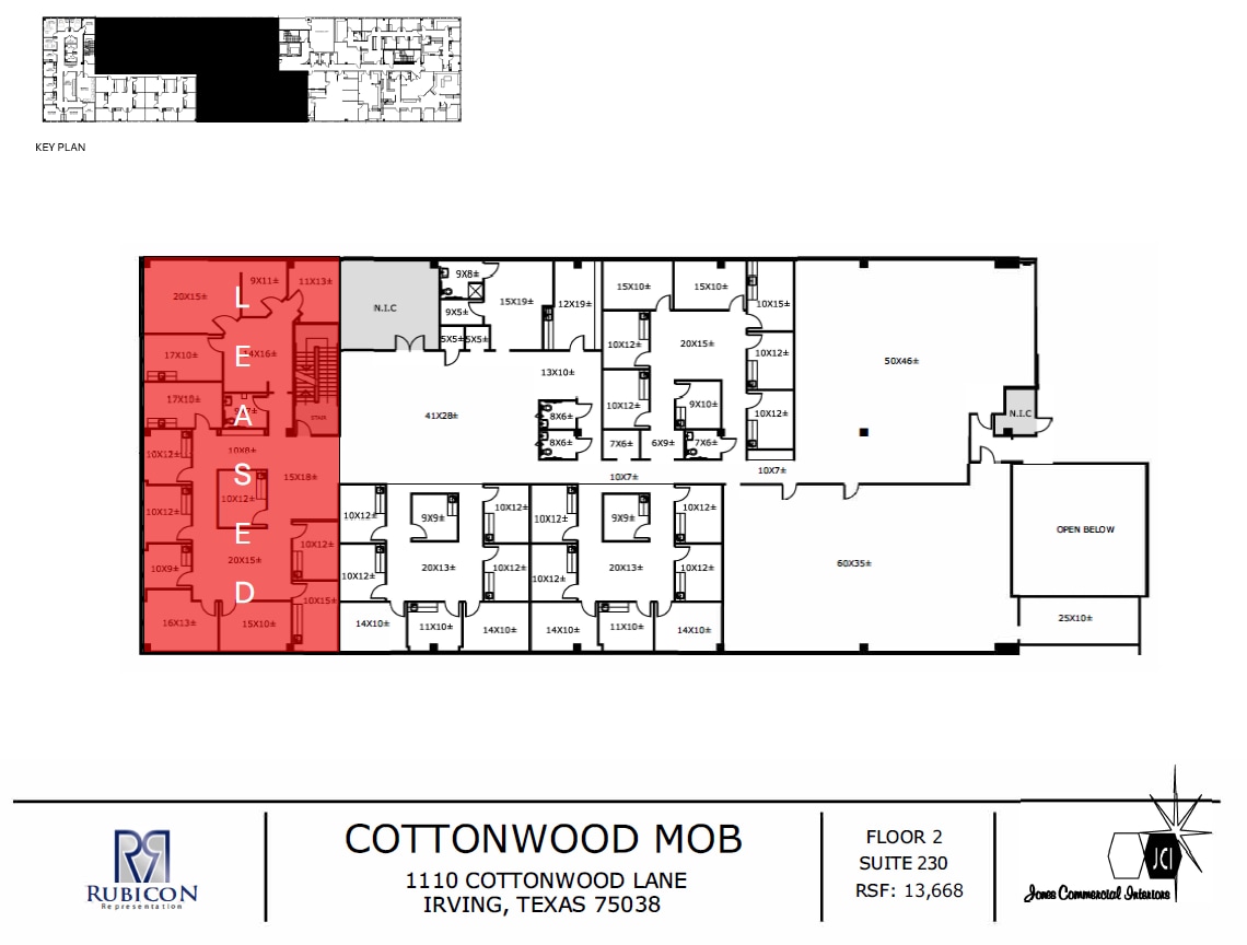 1110 Cottonwood Ln, Irving, TX à louer Plan d’étage– Image 1 sur 2
