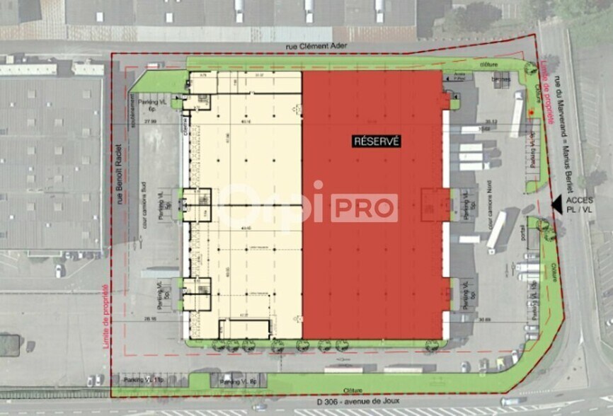 73 Rue Marius Berliet, Arnas à vendre - Plan de site – Image 3 sur 4