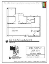 2852 Eyde Pky, East Lansing, MI à louer Plan d’étage– Image 1 sur 1
