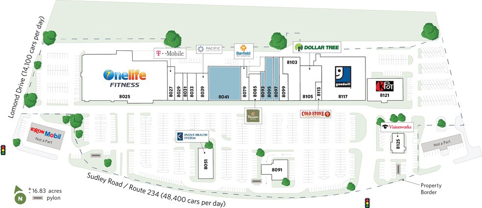 8025-8125 Sudley Rd, Manassas, VA à louer - Plan de site – Image 3 sur 22