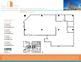 600 City Pky W, Orange, CA à louer Plan d’étage– Image 1 sur 1
