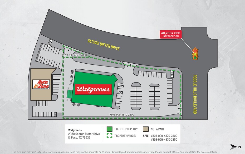 2950 George Dieter Dr, El Paso, TX à vendre - Plan de site – Image 2 sur 4