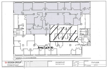 216 E 45th St, New York, NY à louer Plan d’étage– Image 1 sur 1