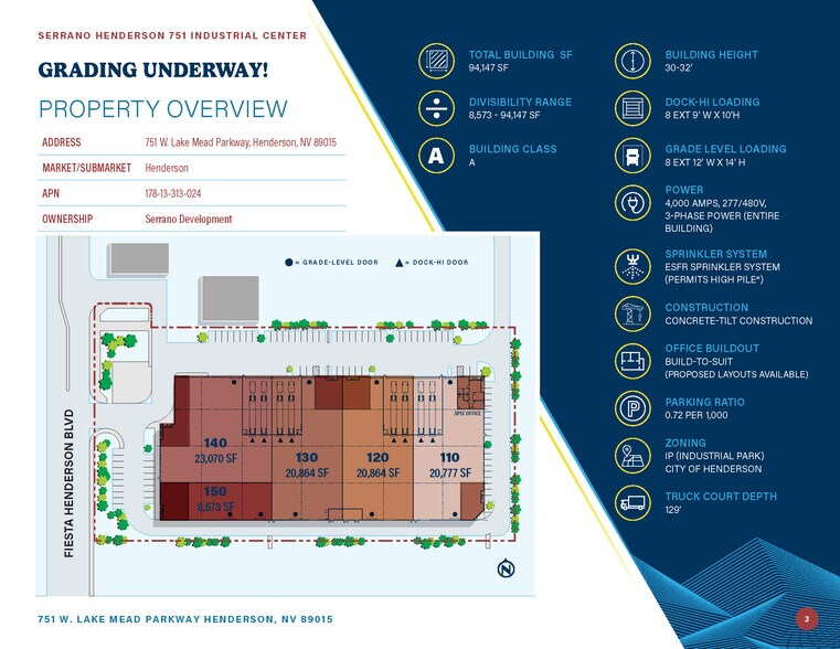 751 W Lake Mead Pky, Henderson, NV à louer - Plan de site – Image 3 sur 4