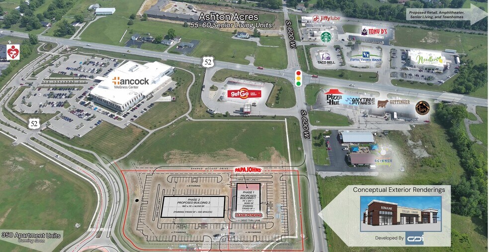 6073 W US Highway 52, New Palestine, IN à louer - Photo de l’immeuble – Image 1 sur 7