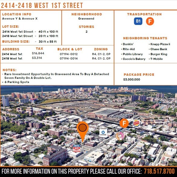 2414-2418 W 1st St, Brooklyn, NY à vendre - Photo de l’immeuble – Image 2 sur 6