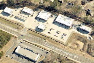 10172 Dallas Acworth Hwy, Dallas, GA - Vue aérienne vue de carte