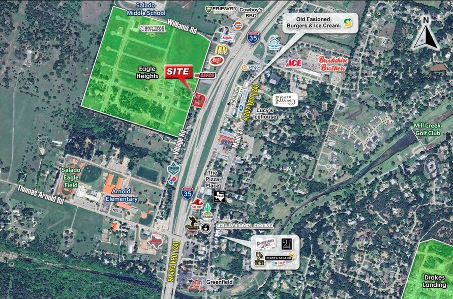 701 W Village Rd, Salado, TX à vendre - Aérien – Image 3 sur 3