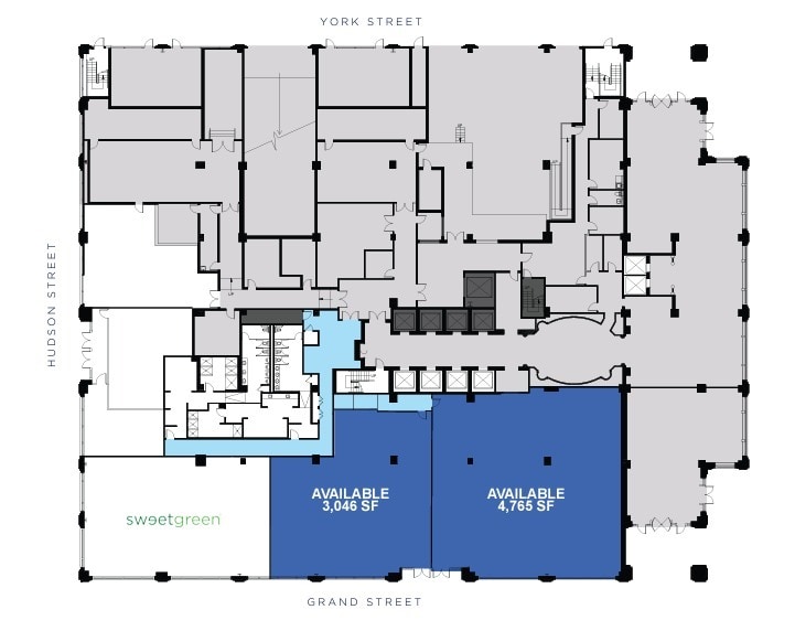 90 Hudson St, Jersey City, NJ à louer Plan d’étage– Image 1 sur 1