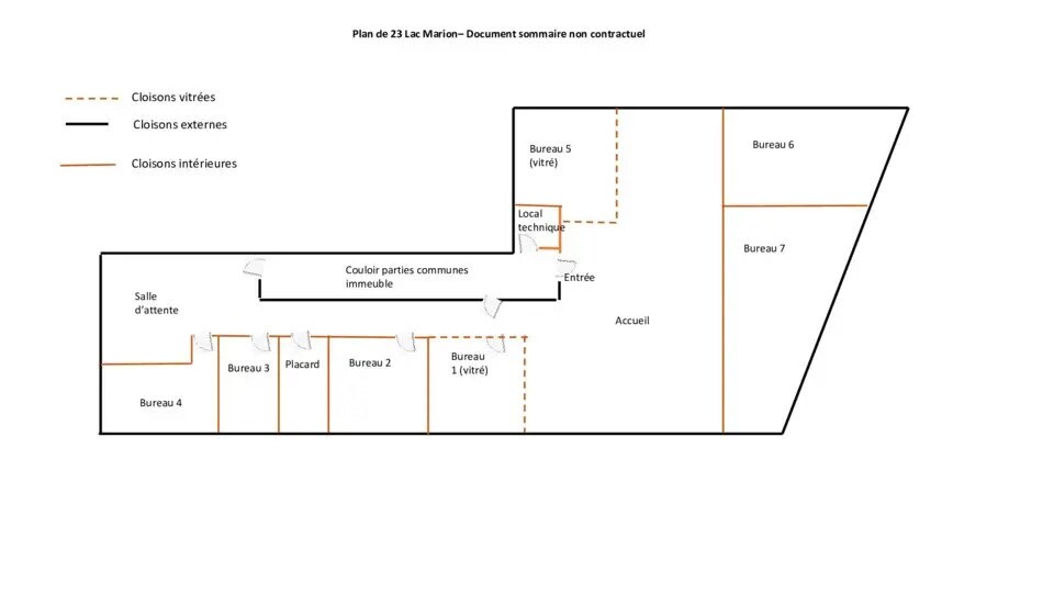 Bureau dans Biarritz à louer - Plan d’étage – Image 2 sur 3