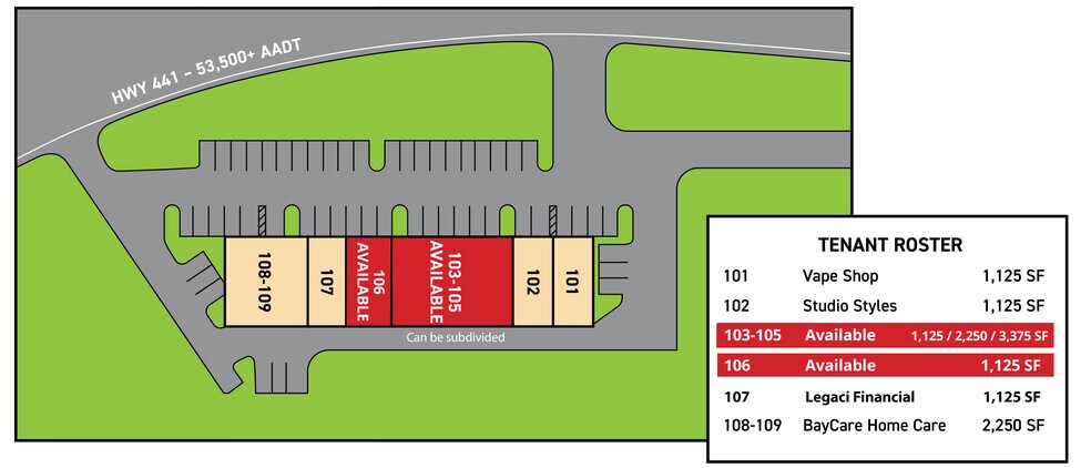 1450 E North Blvd, Leesburg, FL à louer - Plan de site – Image 2 sur 45