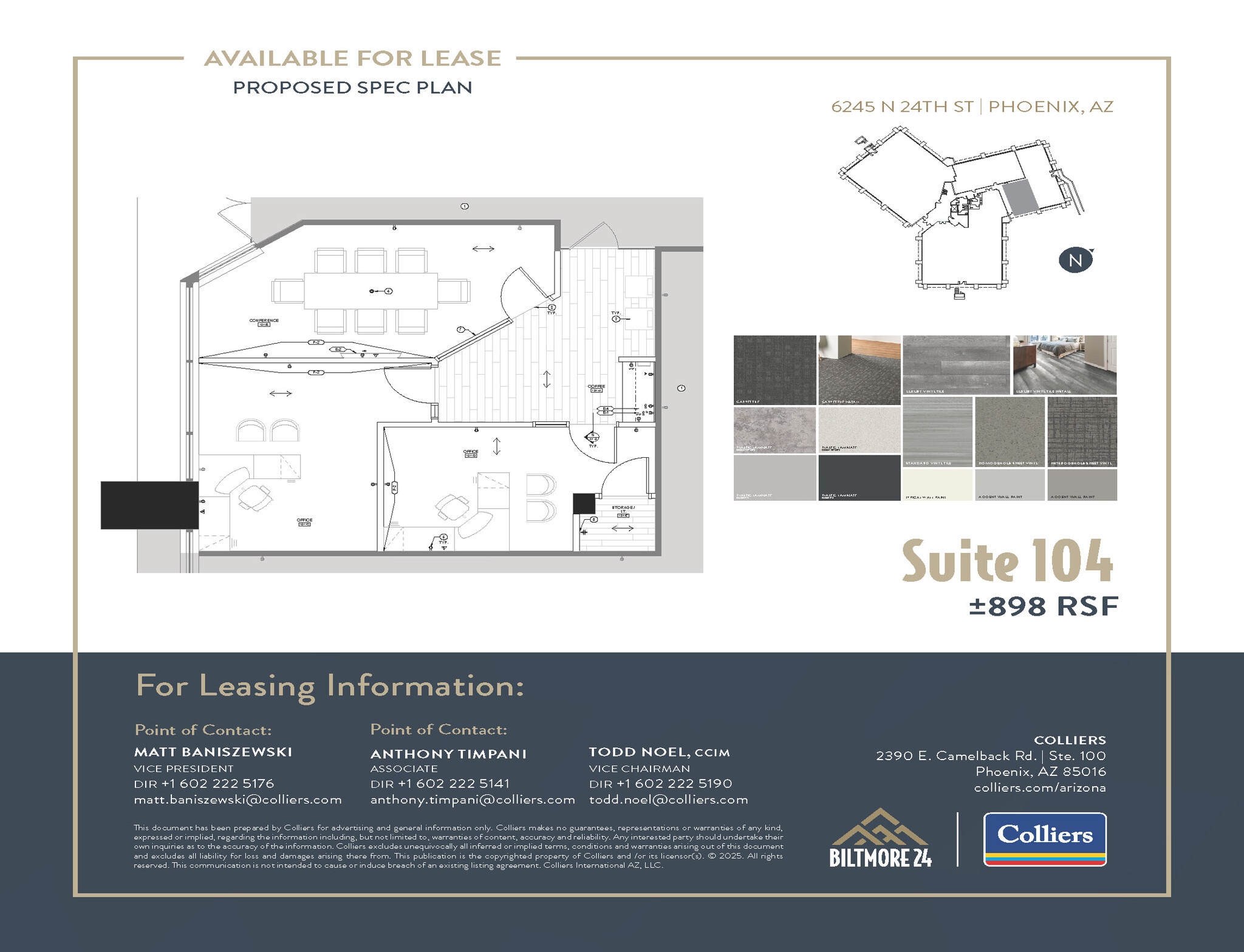 6245 N 24th Pky, Phoenix, AZ à louer Plan d’étage– Image 1 sur 1