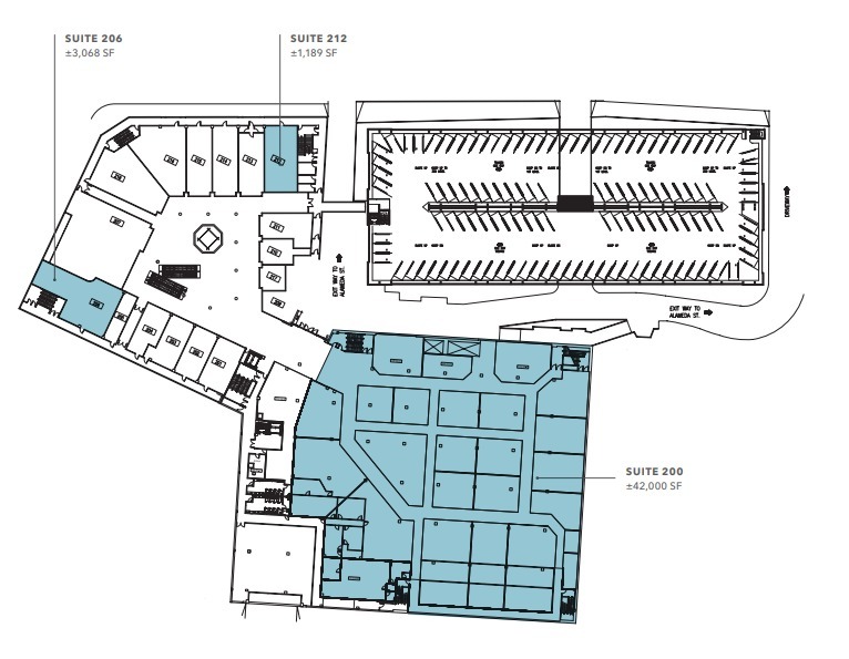 333 S Alameda, Los Angeles, CA à louer Plan d’étage– Image 1 sur 1