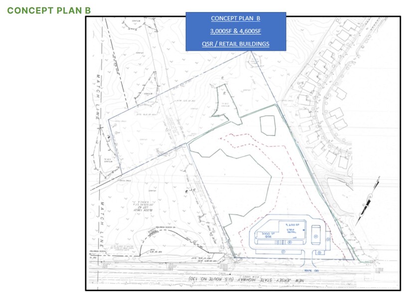 Route 130, Bordentown, NJ à louer - Plan de site – Image 3 sur 4