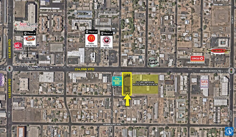 1005 Indian School Road, Phoenix, AZ à louer - Photo principale – Image 1 sur 3