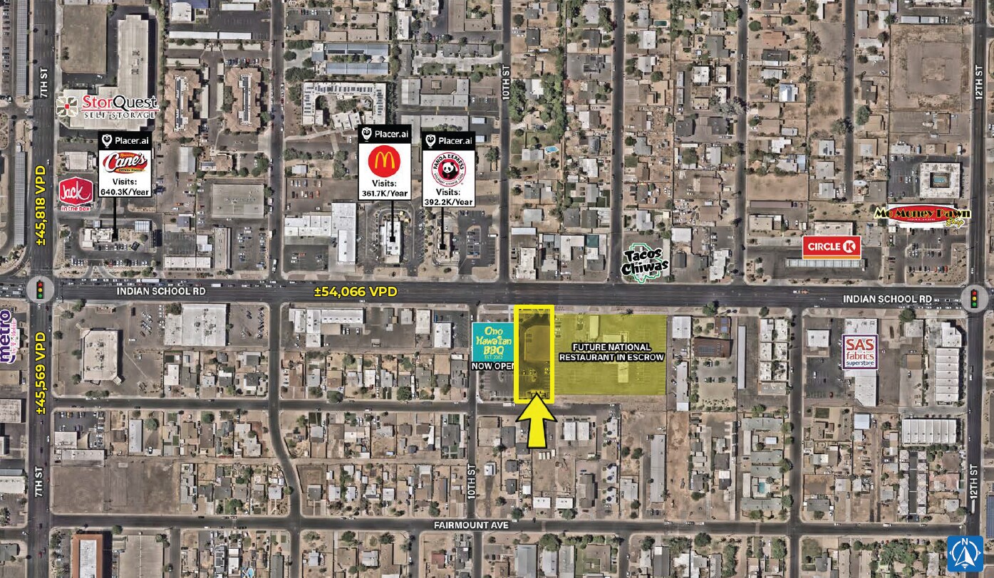 1005 Indian School Road, Phoenix, AZ à louer Photo principale– Image 1 sur 4