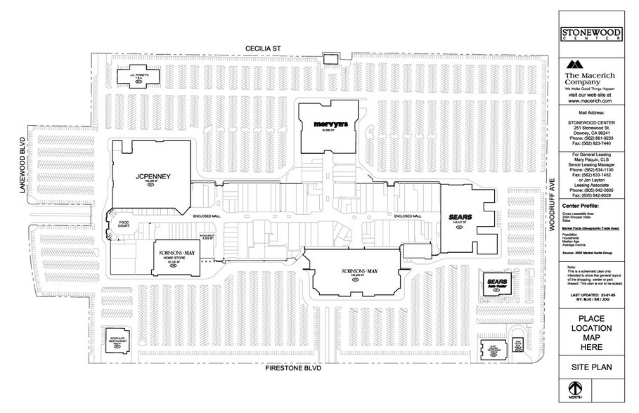 121-500 Stonewood St, Downey, CA à louer - Plan de site – Image 1 sur 2