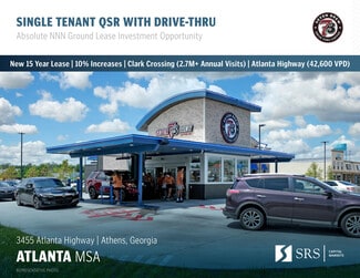 Plus de détails pour 3455 Atlanta Hwy, Athens, GA - Local commercial à vendre