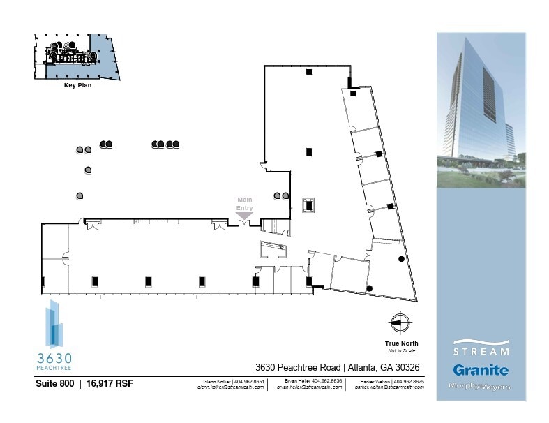 3630 Peachtree Rd NE, Atlanta, GA à louer Plan d’étage– Image 1 sur 1