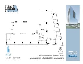 3630 Peachtree Rd NE, Atlanta, GA à louer Plan d’étage– Image 1 sur 1