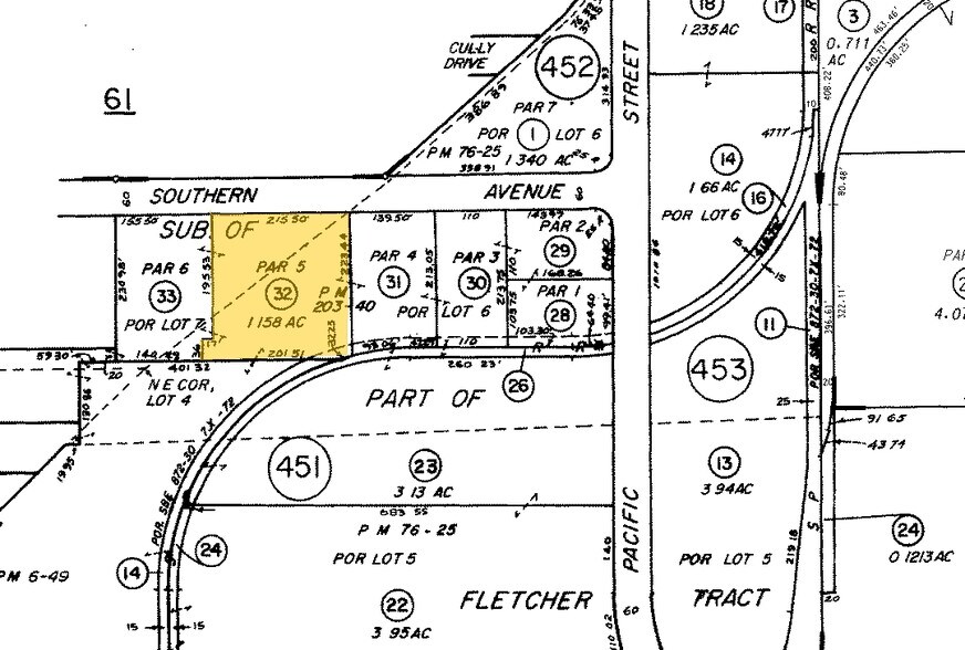 638 W Southern Ave, Orange, CA à louer - Plan cadastral – Image 2 sur 2