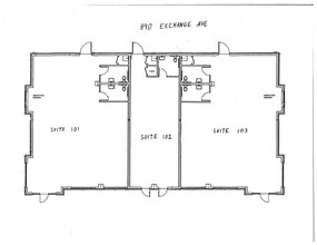 890 Exchange Ave, Conway, AR à louer Plan d’étage– Image 2 sur 2