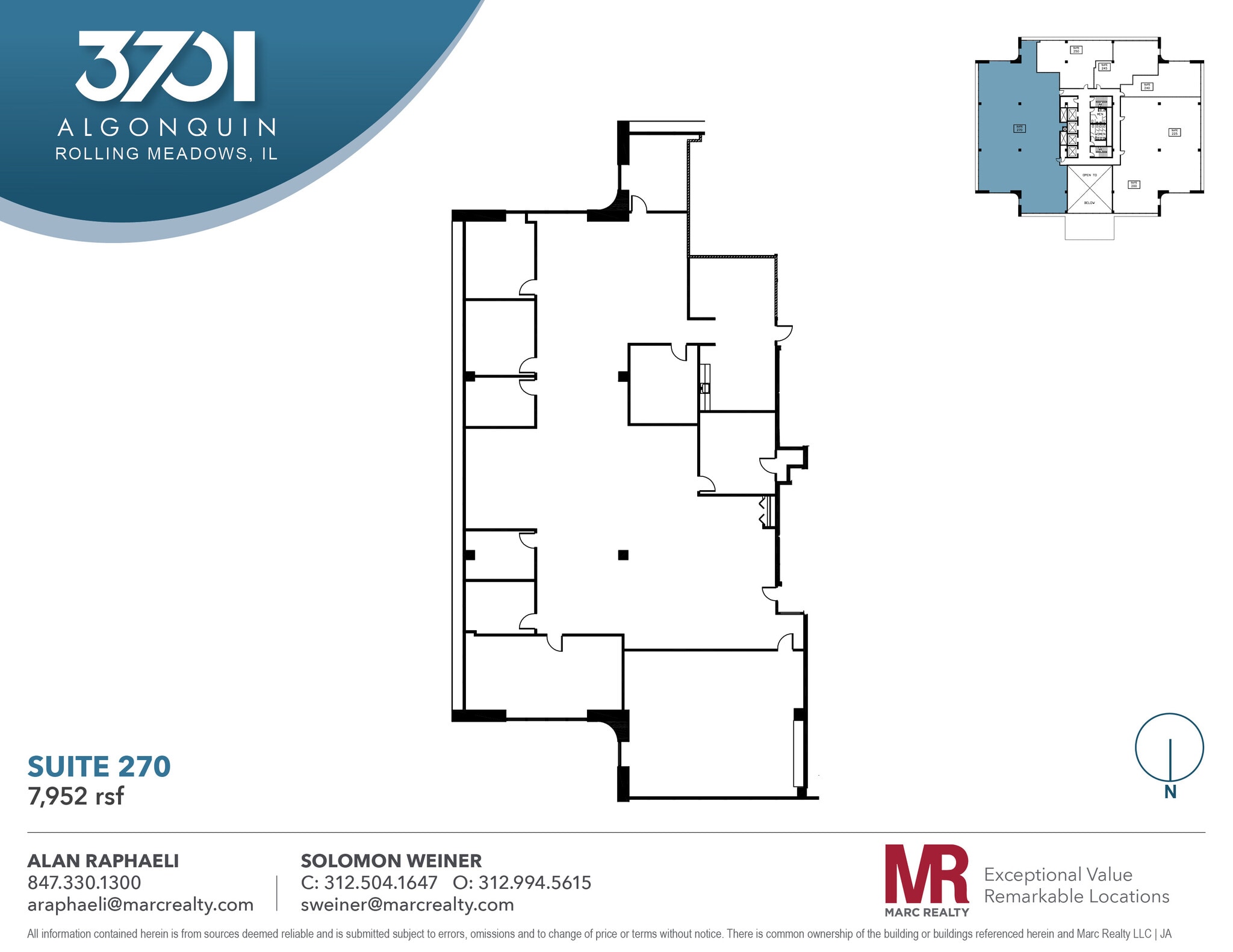 3701 Algonquin Rd, Rolling Meadows, IL à louer Plan d’étage– Image 1 sur 8