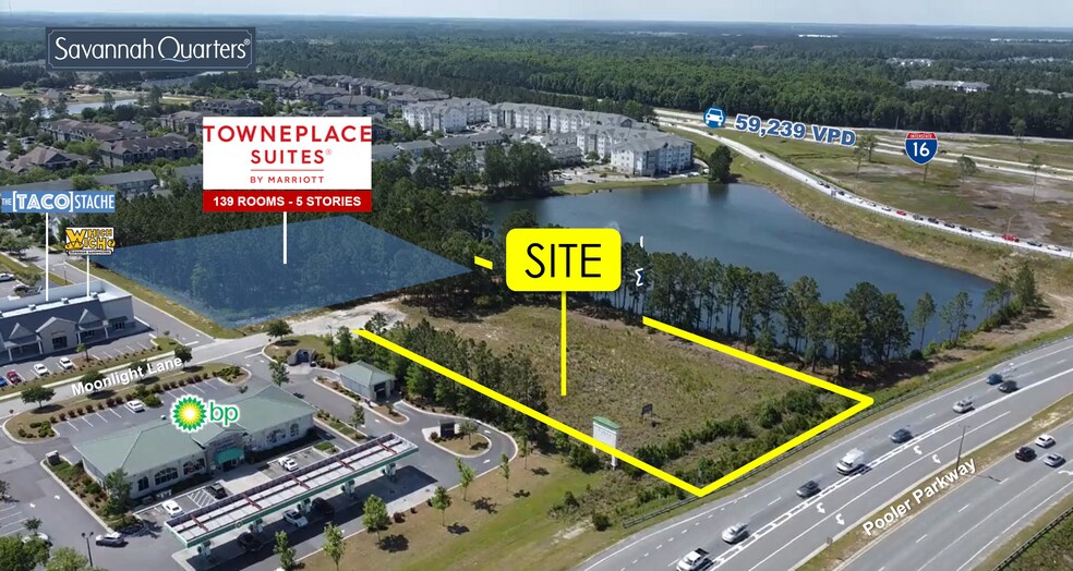 0 Moonlight Lane, Pooler, GA à louer - Aérien – Image 2 sur 3