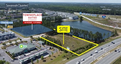 0 Moonlight Lane, Pooler, GA - VUE AÉRIENNE  vue de carte