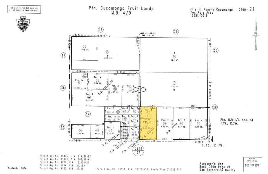 9910 6th St, Rancho Cucamonga, CA à louer - Plan cadastral – Image 2 sur 3