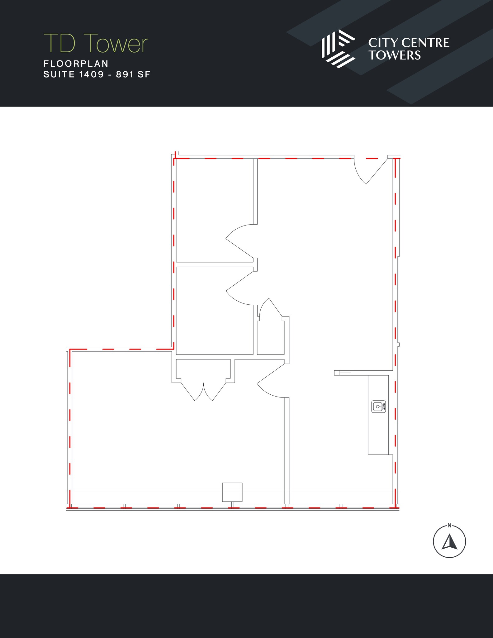 10088 102 Ave NW, Edmonton, AB à louer Plan de site– Image 1 sur 1