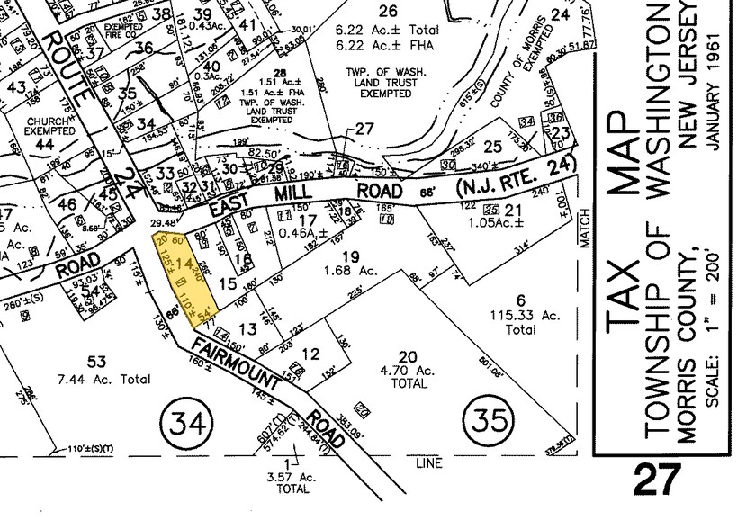 1 E Mill Rd, Long Valley, NJ à louer - Plan cadastral – Image 2 sur 2