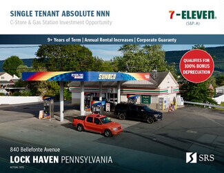 Plus de détails pour 840 Bellefonte Ave, Lock Haven, PA - Local commercial à vendre