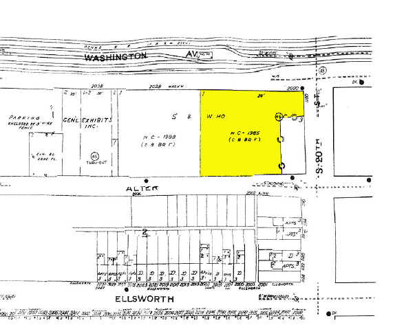 2000-2022 Washington Ave, Philadelphia, PA à louer - Plan cadastral – Image 3 sur 3