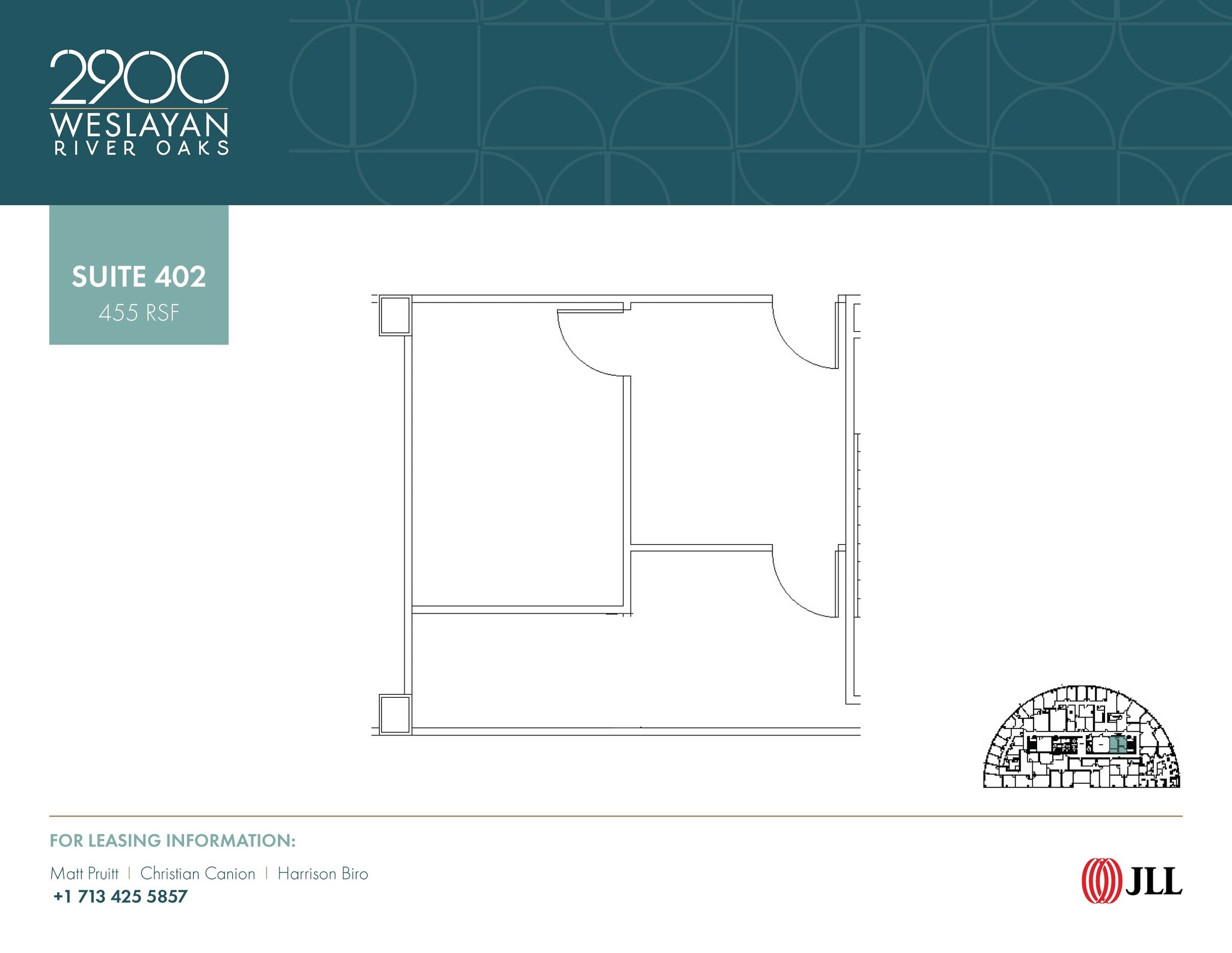 2900 Weslayan St, Houston, TX à louer Plan d’étage– Image 1 sur 1
